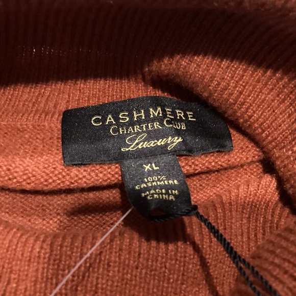 Charter Club Women's 100% Cashmere Turtleneck Sweater, size XL - Picture 4 of 9